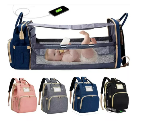 BabyNest Pro: Pañalera 5 en 1 con Cuna y Cambiador
